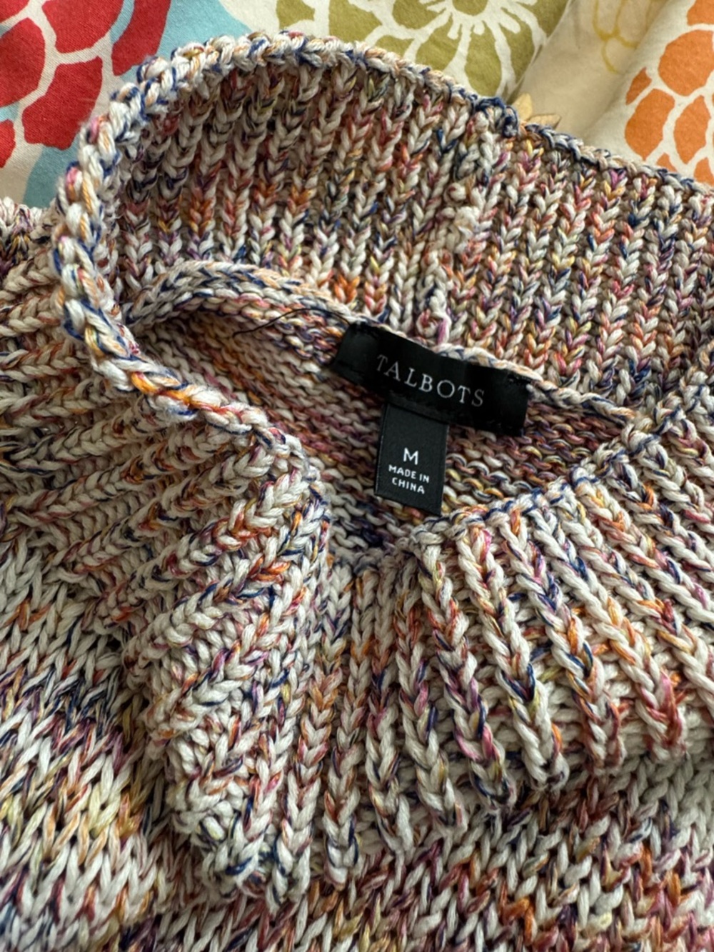 Talbots Knit Shell Medium - Picture 2 of 3